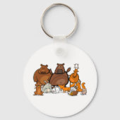 Funny Forest Animals Sleutelhanger (Voorkant)