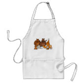 Funny Forest Animals Standaard Schort (Voorkant)