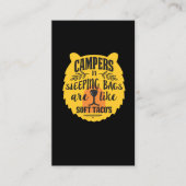 Funny Forest Beer Camping Hiking Quote Gift Visitekaartje (Voorkant)