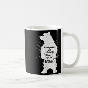 Funny Forest Beer Camping Hiking Quote Koffiemok