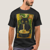 Funny Forest Ramen Cat Japanese Noodle Kitten T-shirt (Voorkant)