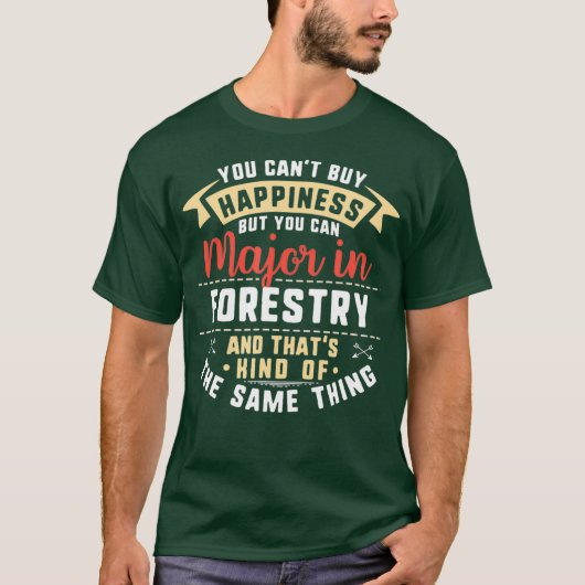 Funny Forestry Major Student Afstuderen Gift T-shirt (Voorkant)