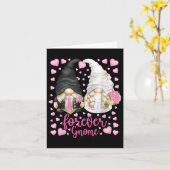Funny Forever Gnome - Unique Wedding Gnomies Bride Kaart (Gele Bloem)