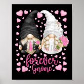 Funny Forever Gnome - Unique Wedding Gnomies Bride Poster (Voorkant)