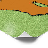 Funny Forgetful Beer in Bos Poster (Hoek)