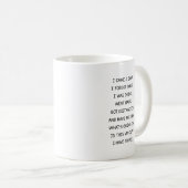 Funny Forgetful Quote Mug for Coffee Lovers Koffiemok (Voorkant rechts)