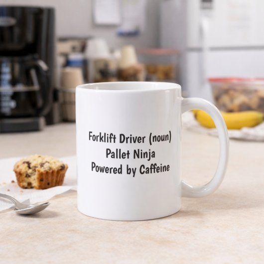 Funny Forklift Driver Mug Custom Name Gift Koffiemok