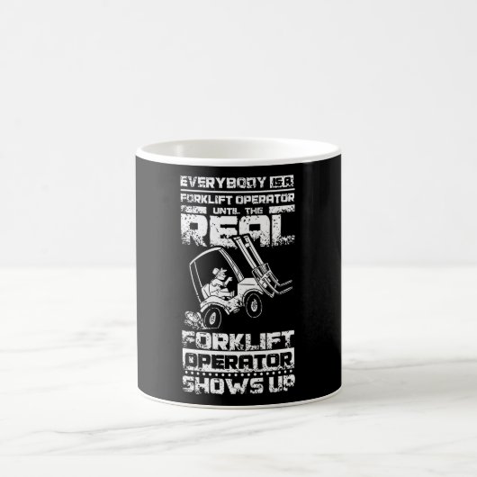 Funny Forklift Operator Koffiemok (Center)