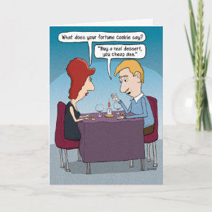 Funny Fortune Cookie Birthday Card Kaart