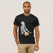 Funny Fortune Cookie Skeleton Skull T-shirt (Voorkant volledig)