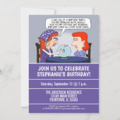 Funny Fortune Teller Birthday Party Kaart (Voorkant)