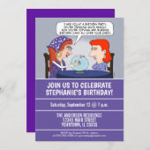 Funny Fortune Teller Birthday Party Kaart (Voorkant / Achterkant)