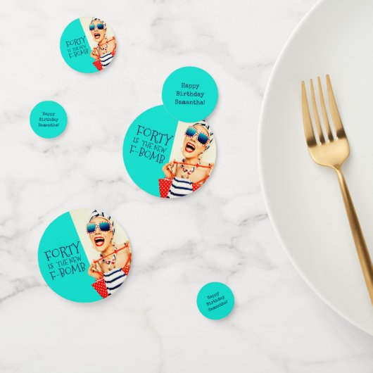 Funny Forty is de nieuwe F-Bomb verjaardag Confetti (Groep)