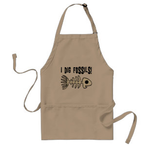 Funny Fossil Gift Item Standaard Schort