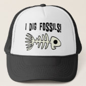 Funny Fossil Gift Item Trucker Pet (Voorkant)