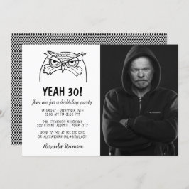 Funny Foto 30th Birthday Kaart