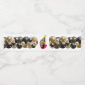 Funny Foto 30th Birthday Waterfles Etiket (Enkel label)