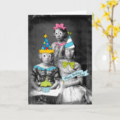Funny foto Birthday Card Kaart (Gele Bloem)