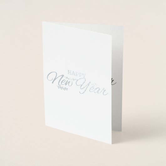 Funny  foto - Nieuwjaar - zilver Folie Kaarten (Voorkant)