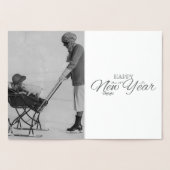 Funny  foto - Nieuwjaar - zilver Folie Kaarten (Binnen)