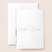 Funny  foto - Nieuwjaar - zilver Folie Kaarten (Met envelop)