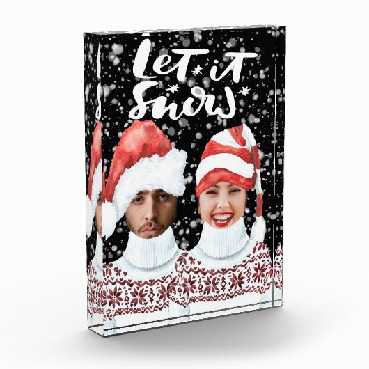 Funny Foto op maat gemaakt kerstfeest laat het sne (Links)