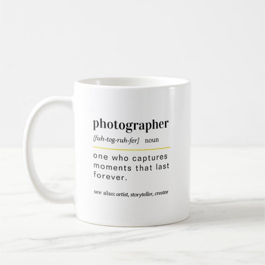 Funny fotograaf cadeau koffiemok (Links)