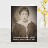 Funny  Fotografie-verjaardagskaart Kaart (Gele Bloem)