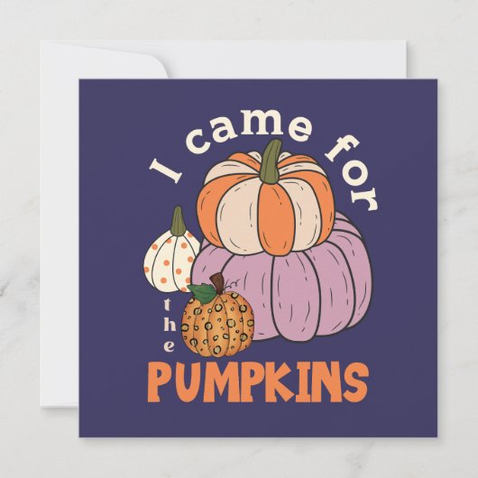 Funny Four Pumpkins Herfst (Voorkant)