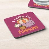 Funny Four Pumpkins Herfst Bier Onderzetter (Linkerzijde)