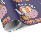 Funny Four Pumpkins Herfst Cadeaupapier (Rol Hoek)