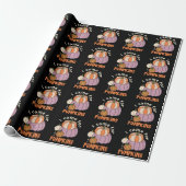 Funny Four Pumpkins Herfst Cadeaupapier (Uitgerold)