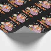 Funny Four Pumpkins Herfst Cadeaupapier (Hoek)