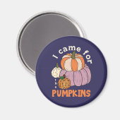 Funny Four Pumpkins Herfst Magneet (Voorkant / Achterkant)