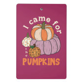 Funny Four Pumpkins Herfst Mini Klembord (Achterkant)