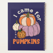 Funny Four Pumpkins Herfst Planner (Achterkant)