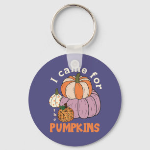 Funny Four Pumpkins Herfst Sleutelhanger