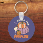 Funny Four Pumpkins Herfst Sleutelhanger (Voorkant)