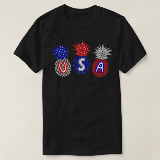Funny Fourth of July 4th Independence Day USA Pine T-shirt (Design voorkant)