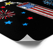 Funny Fourth Of July 4th Of July I'm Just Here To Poster (Hoek)