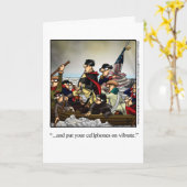 Funny Fourth of July Wenskaart Kaart (Gele Bloem)