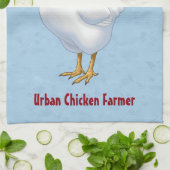 Funny Fowl Language Urban Chicken Farmer Theedoek (Gevouwen)