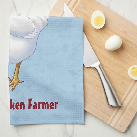 Funny Fowl Language Urban Chicken Farmer Theedoek (Quarter Fold)