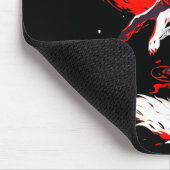 Funny Fox Animal Cute Okami Basic Japan Style Retr Muismat (Hoek)