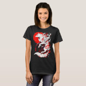 Funny Fox Animal Cute Okami Basic Japan Style Retr T-shirt (Voorkant volledig)