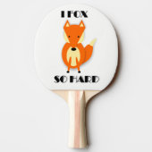 Funny Fox Cartoon Ping Pong Paddle Tafeltennisbatje (Achterkant)