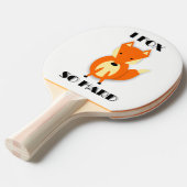 Funny Fox Cartoon Ping Pong Paddle Tafeltennisbatje (Voorkant Gekanteld)