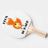 Funny Fox Cartoon Ping Pong Paddle Tafeltennisbatje (Zijkant)
