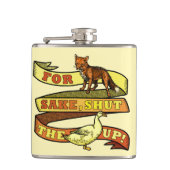 Funny Fox Duck Animal Pun Heupfles (Voorkant)