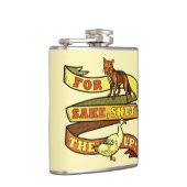 Funny Fox Duck Animal Pun Heupfles (Rechts)